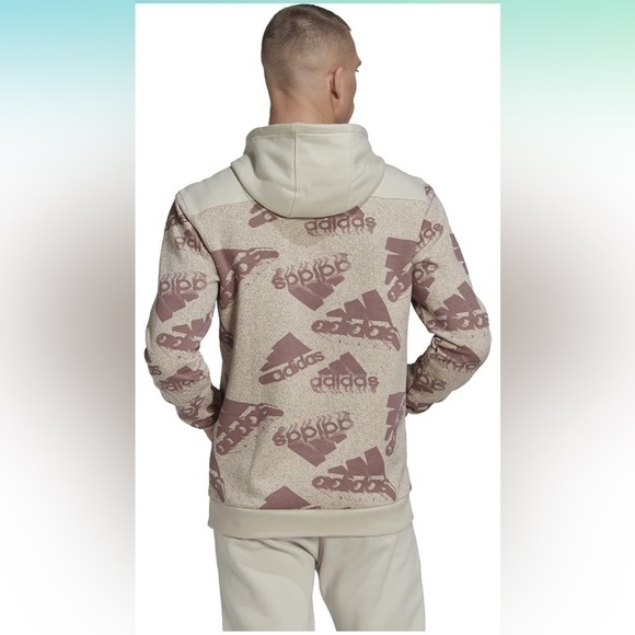 Adidas Men's Essentials Brandlove Q3 Hoodie Great Condition  Sweatshirt Size M - Picture 5 of 9